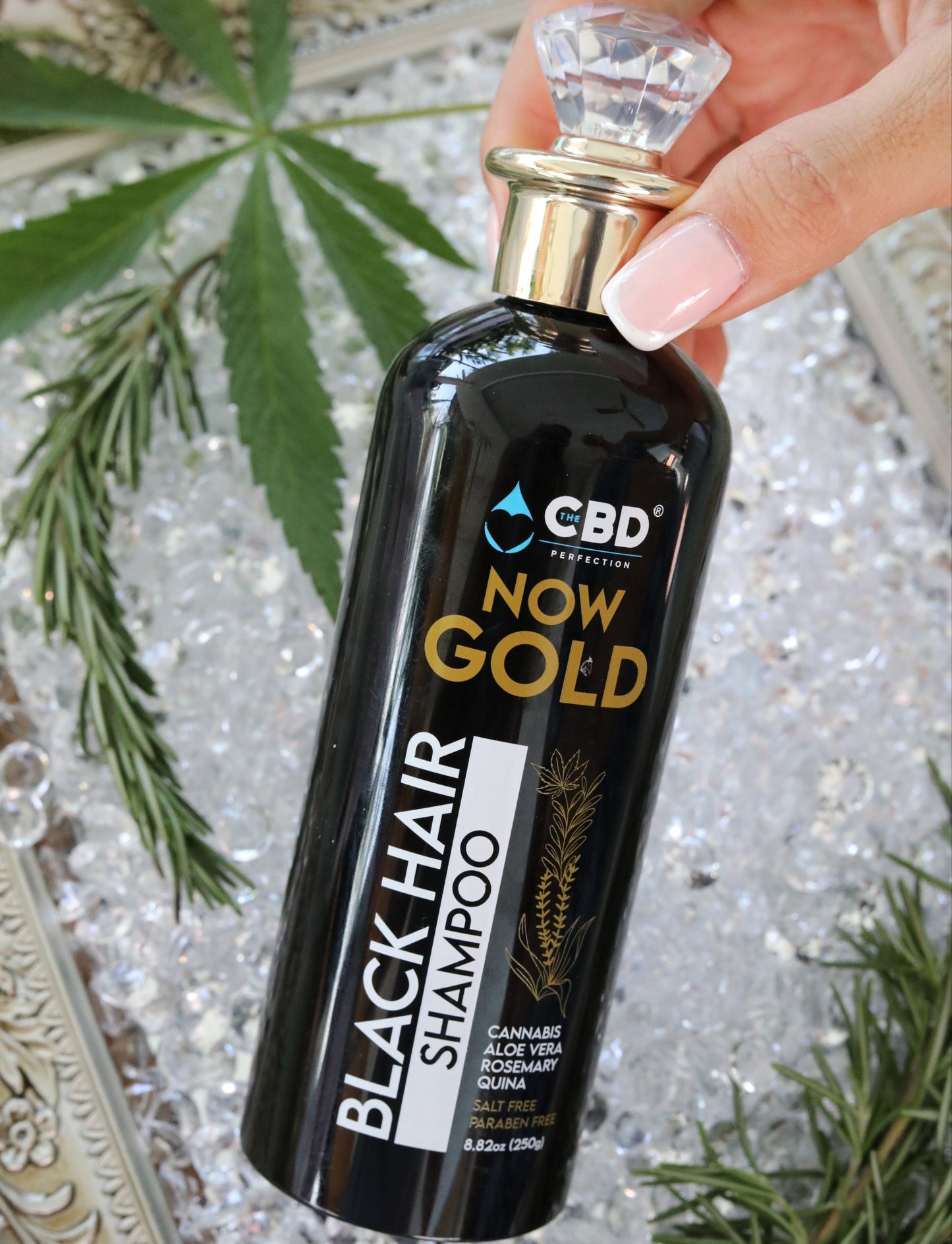 Shampoing au CANNABIS, Cheveux Foncés