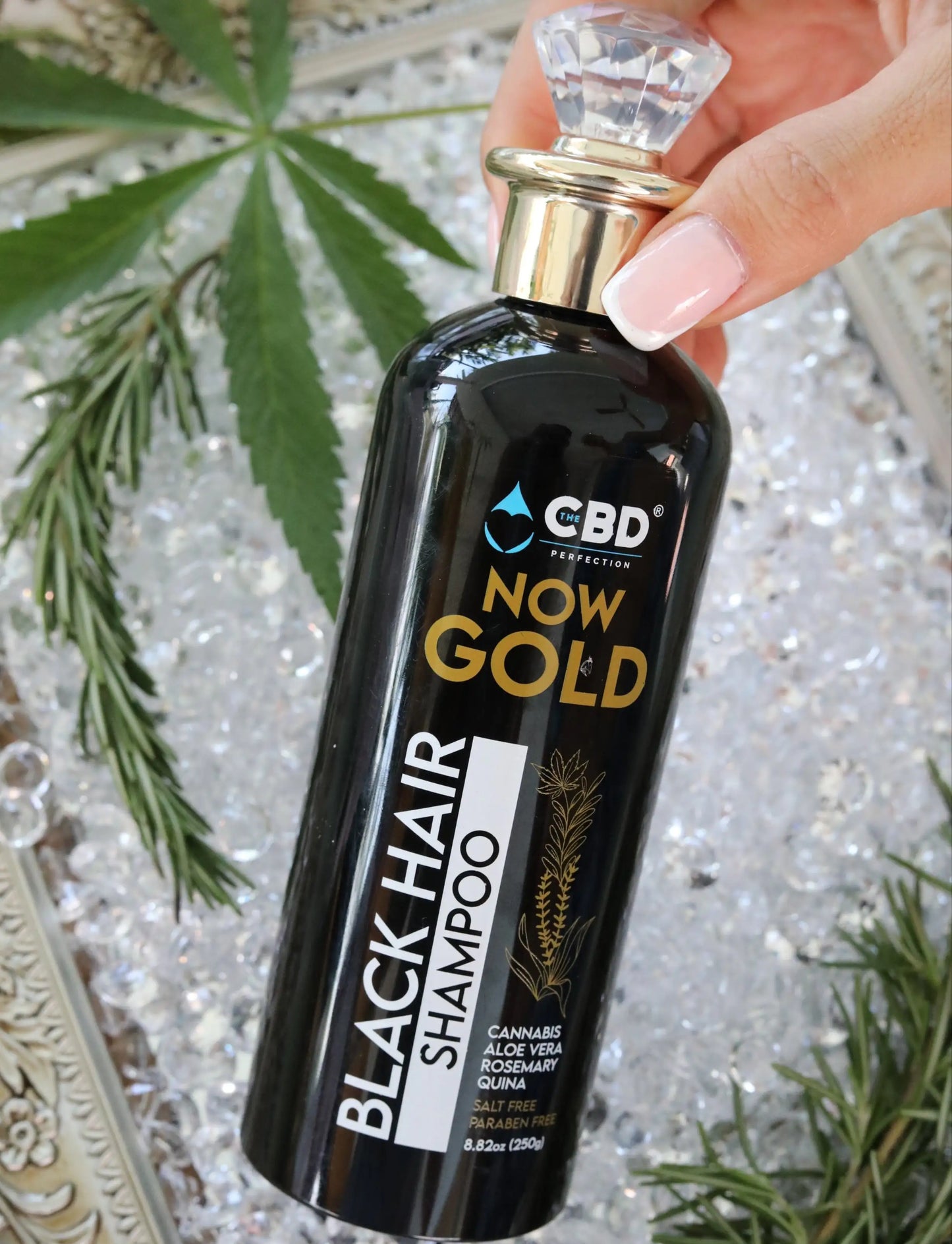 Shampoing au CANNABIS, Cheveux Foncés