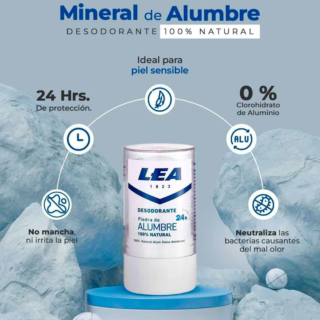 Desodorante Piedra Alumbre 100% Natural.