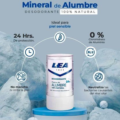 Desodorante Piedra Alumbre 100% Natural.