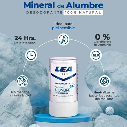 Desodorante Piedra Alumbre 100% Natural.